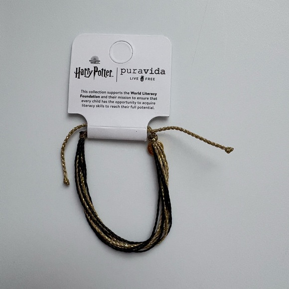 Pura Vida Jewelry - Pura Vida Black and Gold Harry Potter Multi-Strand Bracelet